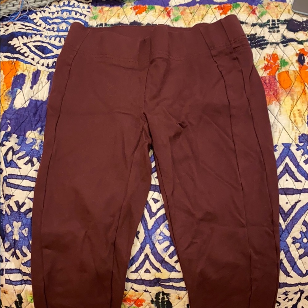 loft maroon leggings